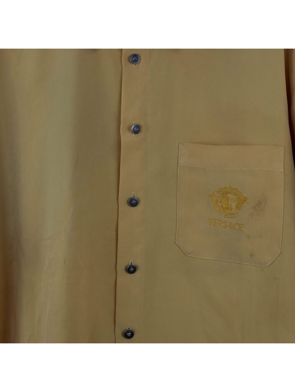 Yellow Versace Button Up - Picture 2 of 7